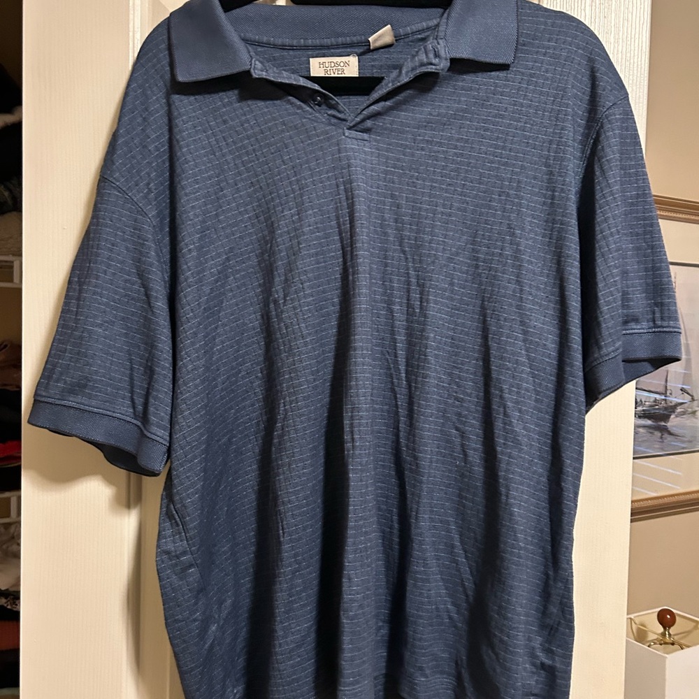 Hudson Jeans Deep Blue Polo Shirt